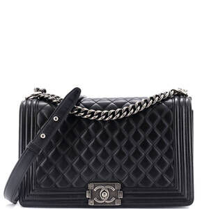 Chanel Boy Flap Bag Quilted Calfskin #185015C33B